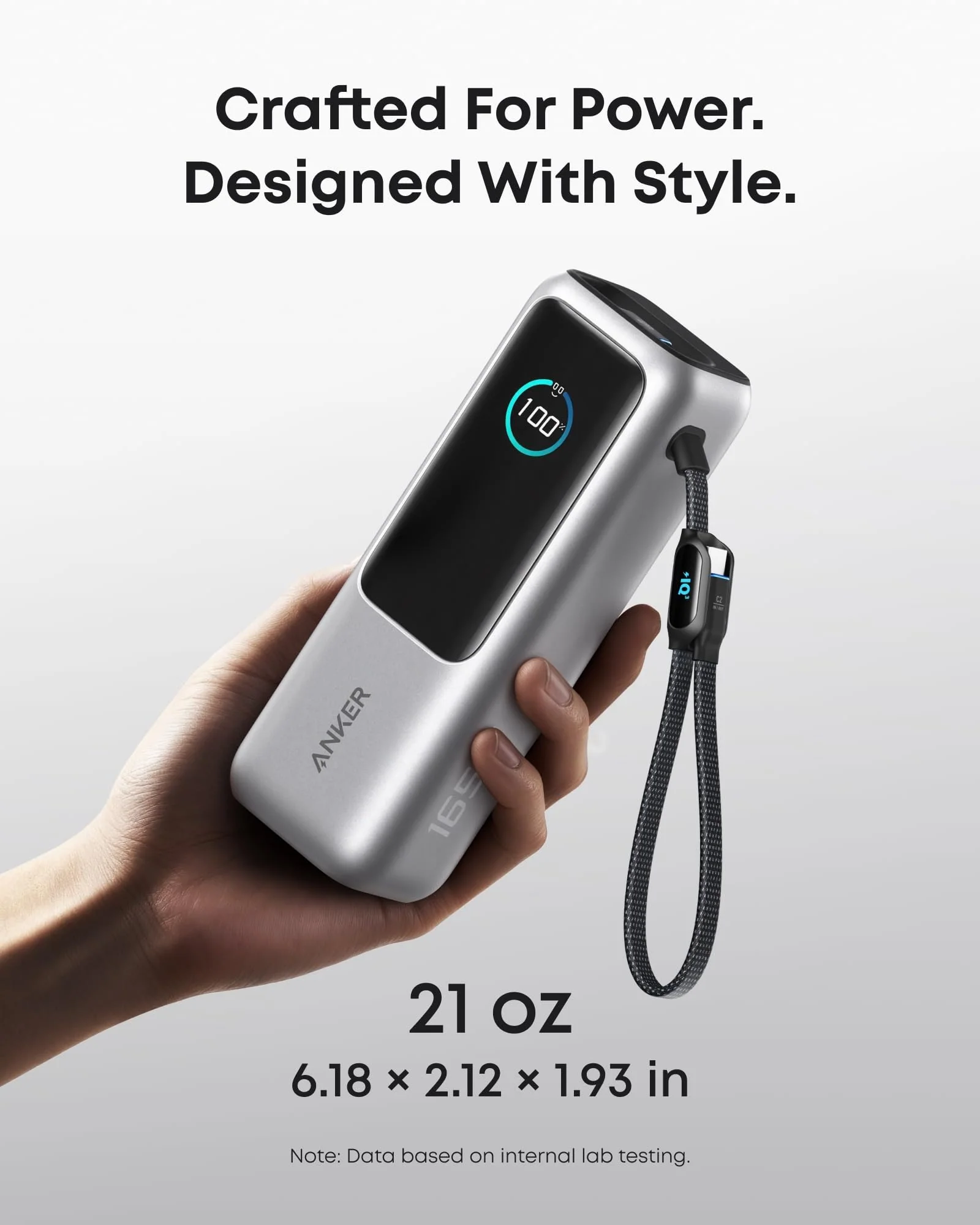 Anker Laptop Power Bank 25000 mAh 100W Серебристый — 7