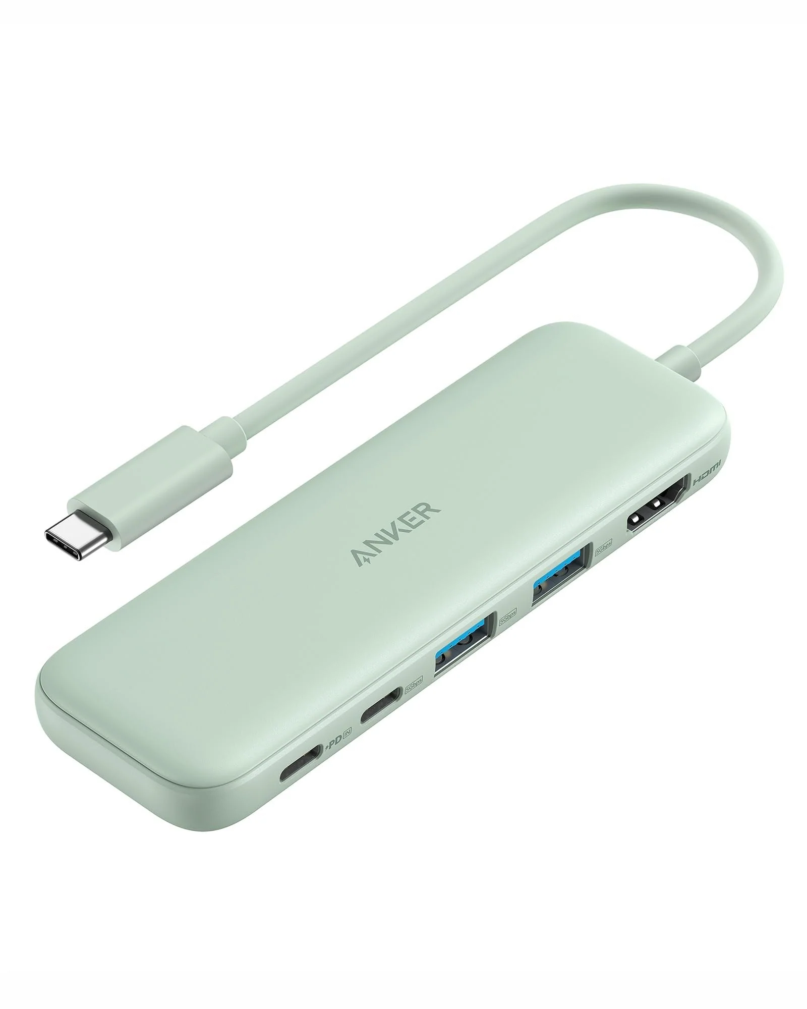 USB-C хаб Anker 5-в-1 4K HDMI Зелёный — 1