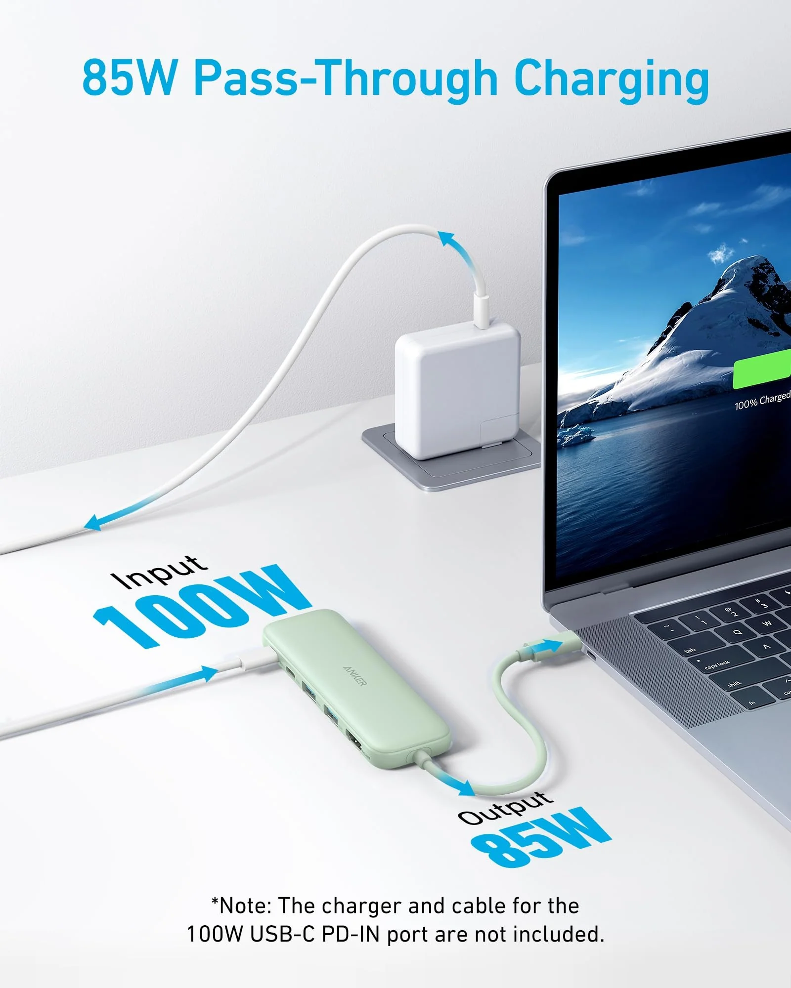 USB-C хаб Anker 5-в-1 4K HDMI Зелёный — 3