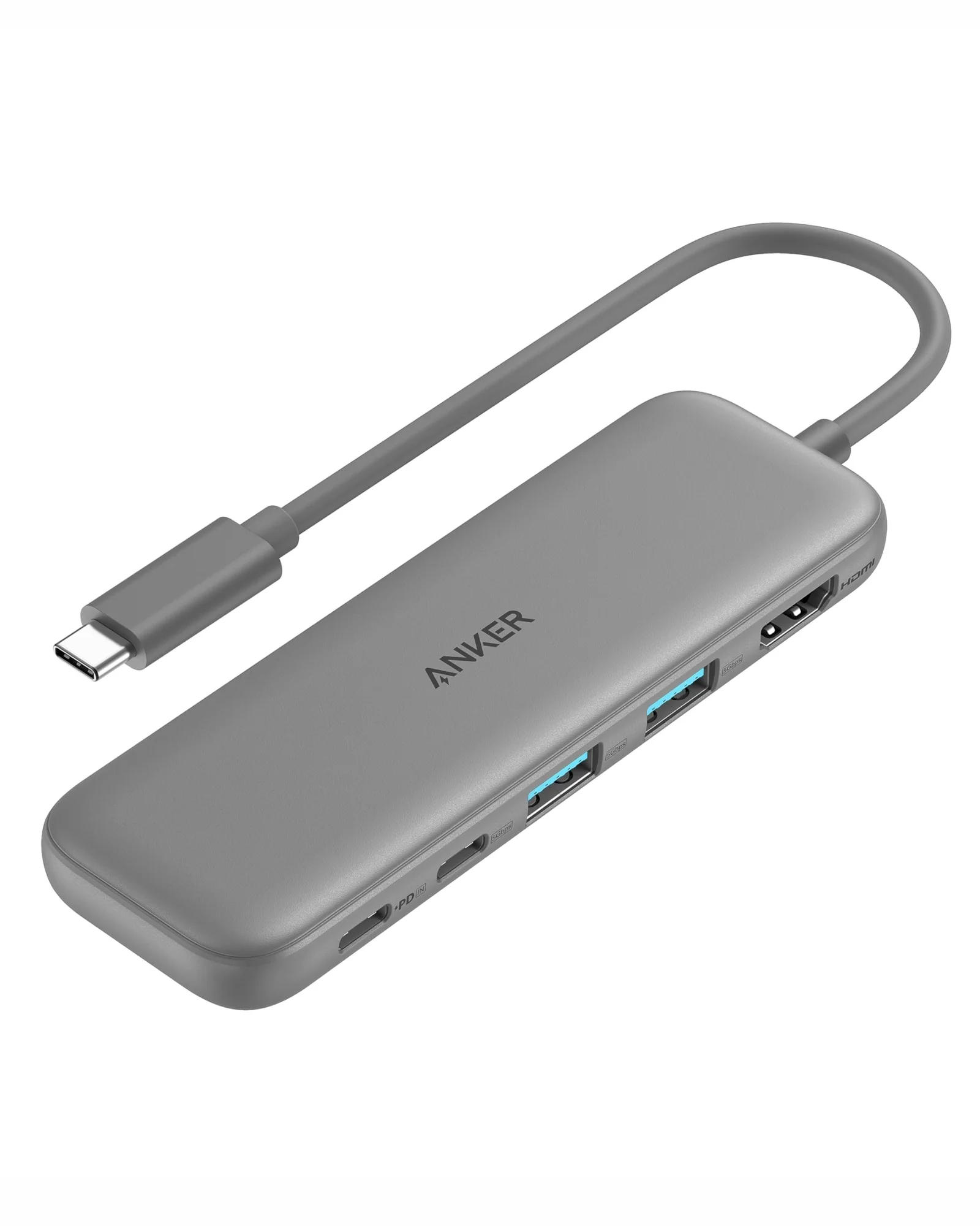 USB-C хаб Anker 5-в-1 4K HDMI Серый — 1