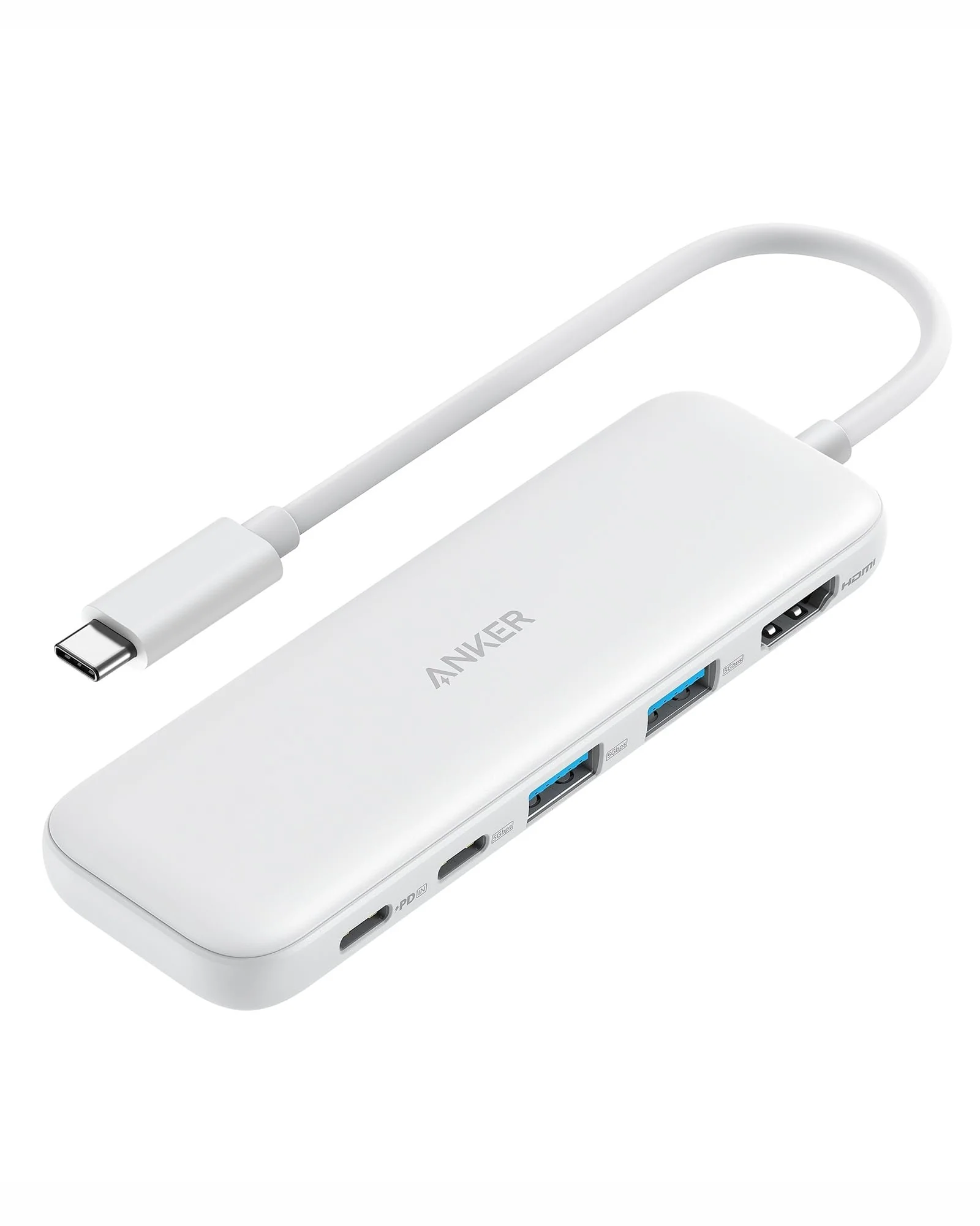 USB-C хаб Anker 5-в-1 4K HDMI Белый — 1