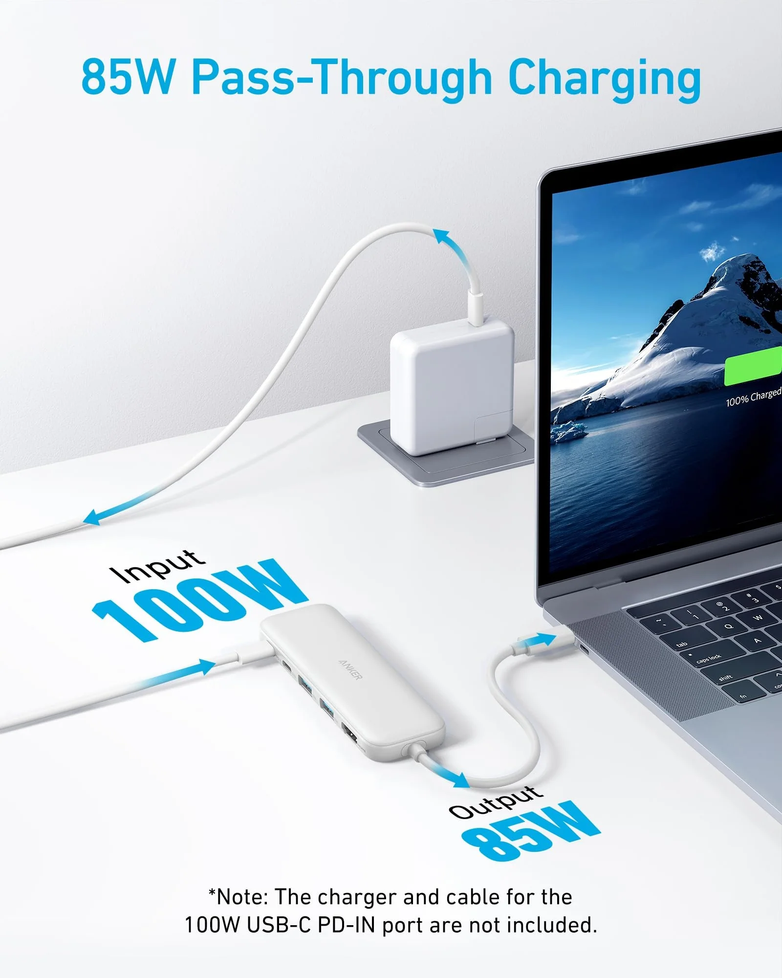 USB-C хаб Anker 5-в-1 4K HDMI Белый — 3