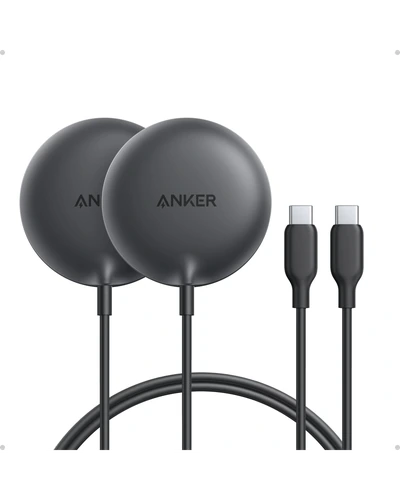 Anker Zolo беспроводное зарядное устройство магнитное Qi2 15W черное 2 шт