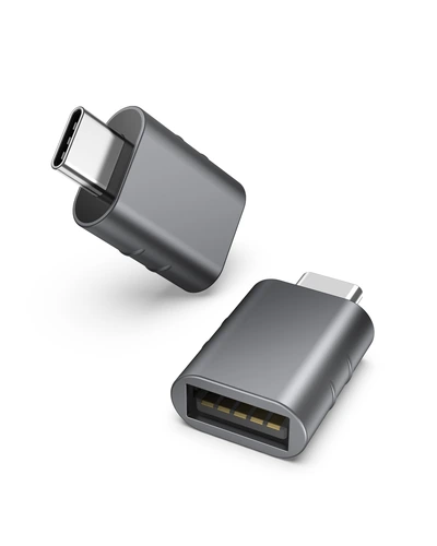 Syntech USB-C на USB 3.0 переходник, 2 штуки, тёмно-серый