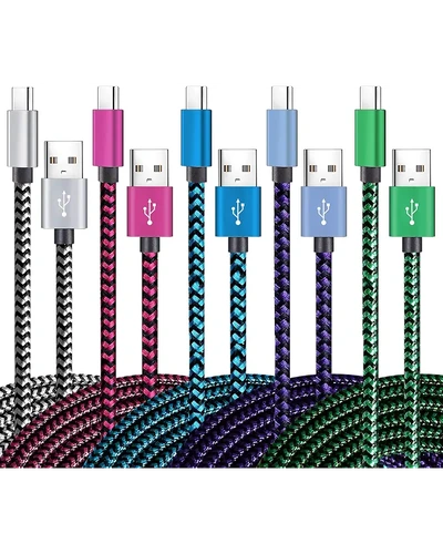 Teeind кабель USB Type-C, быстрая зарядка, 5шт 6FT