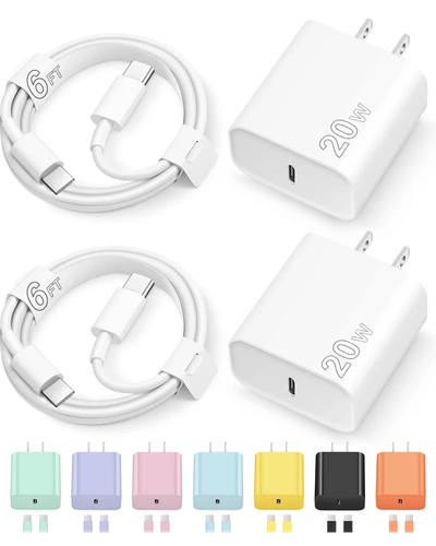 Зарядное устройство iPhone 20W с кабелем USB-C 6ft