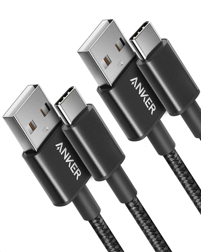 Anker кабель USB-A на USB-C, 2 штуки по 3 фута, чёрный