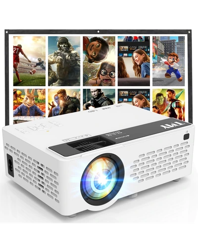 TMY 1080P портативный проектор с экраном