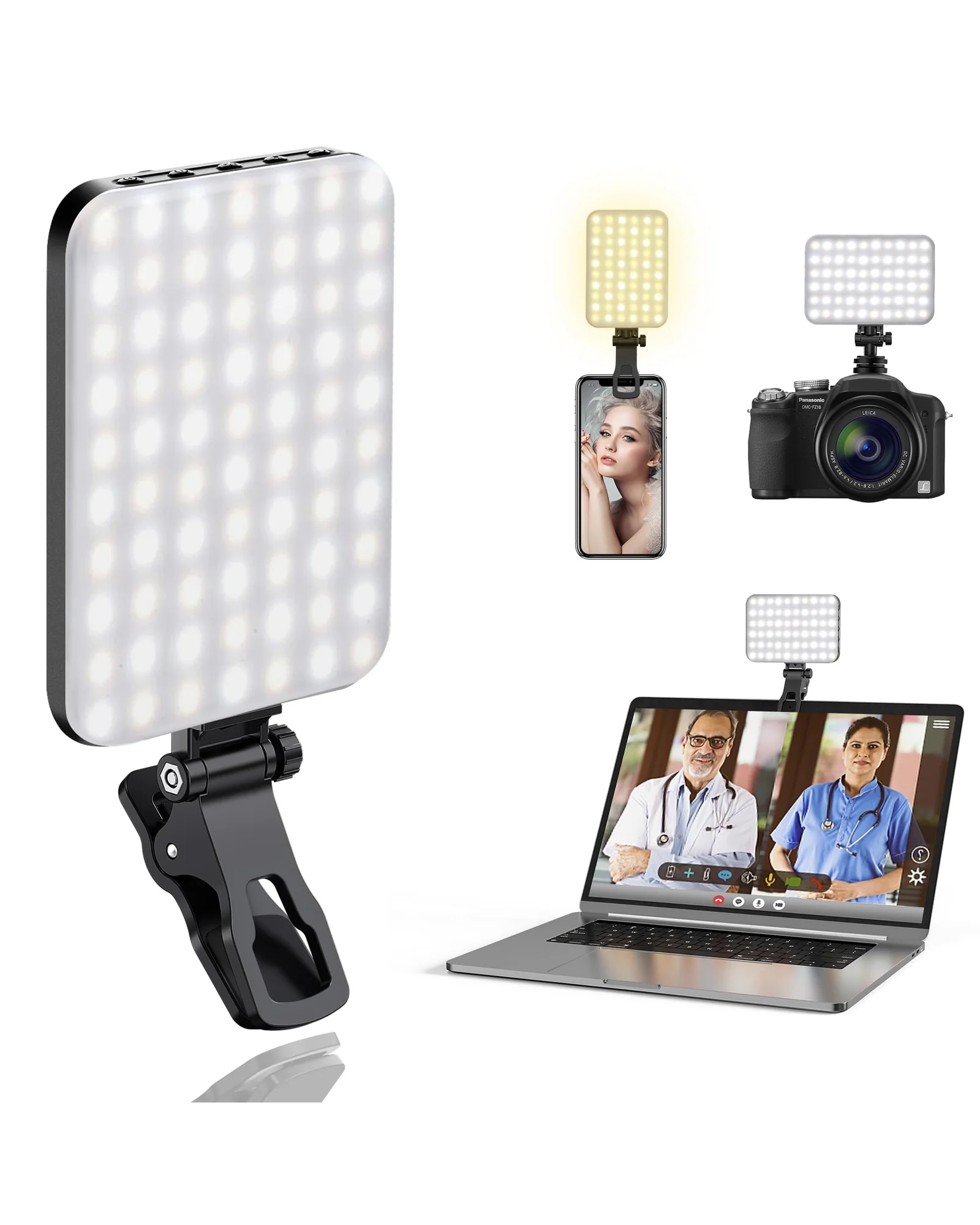 ALTSON 60 LED Портативный осветитель для селфи и видеоконференций — 1
