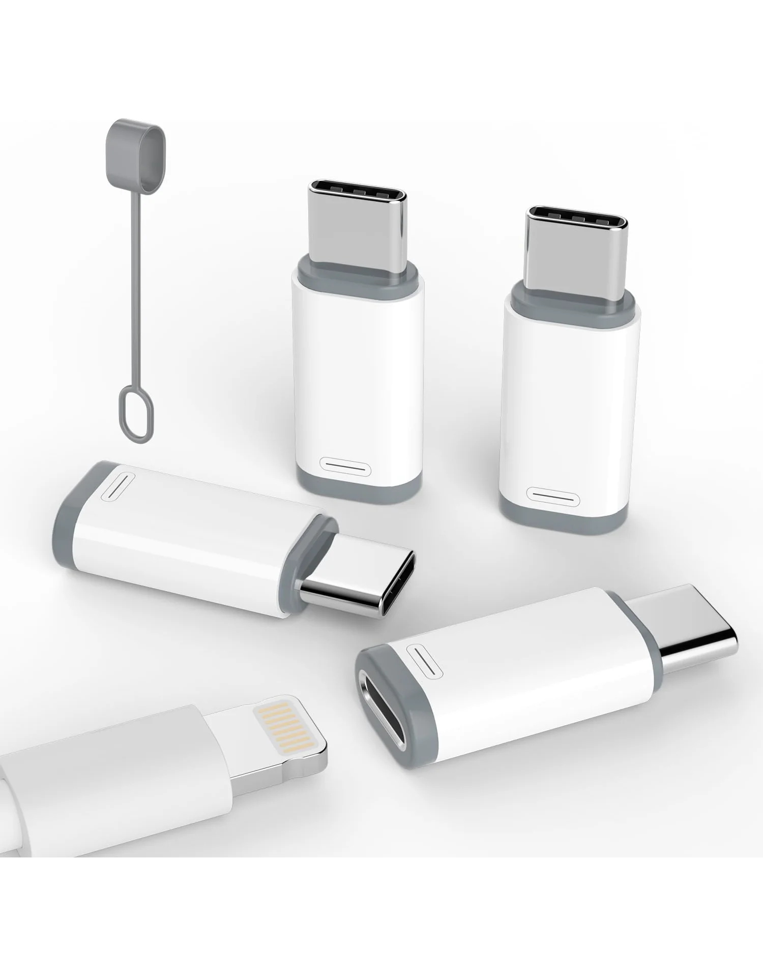 Адаптер Lightning на USB-C, 4 шт. — 1
