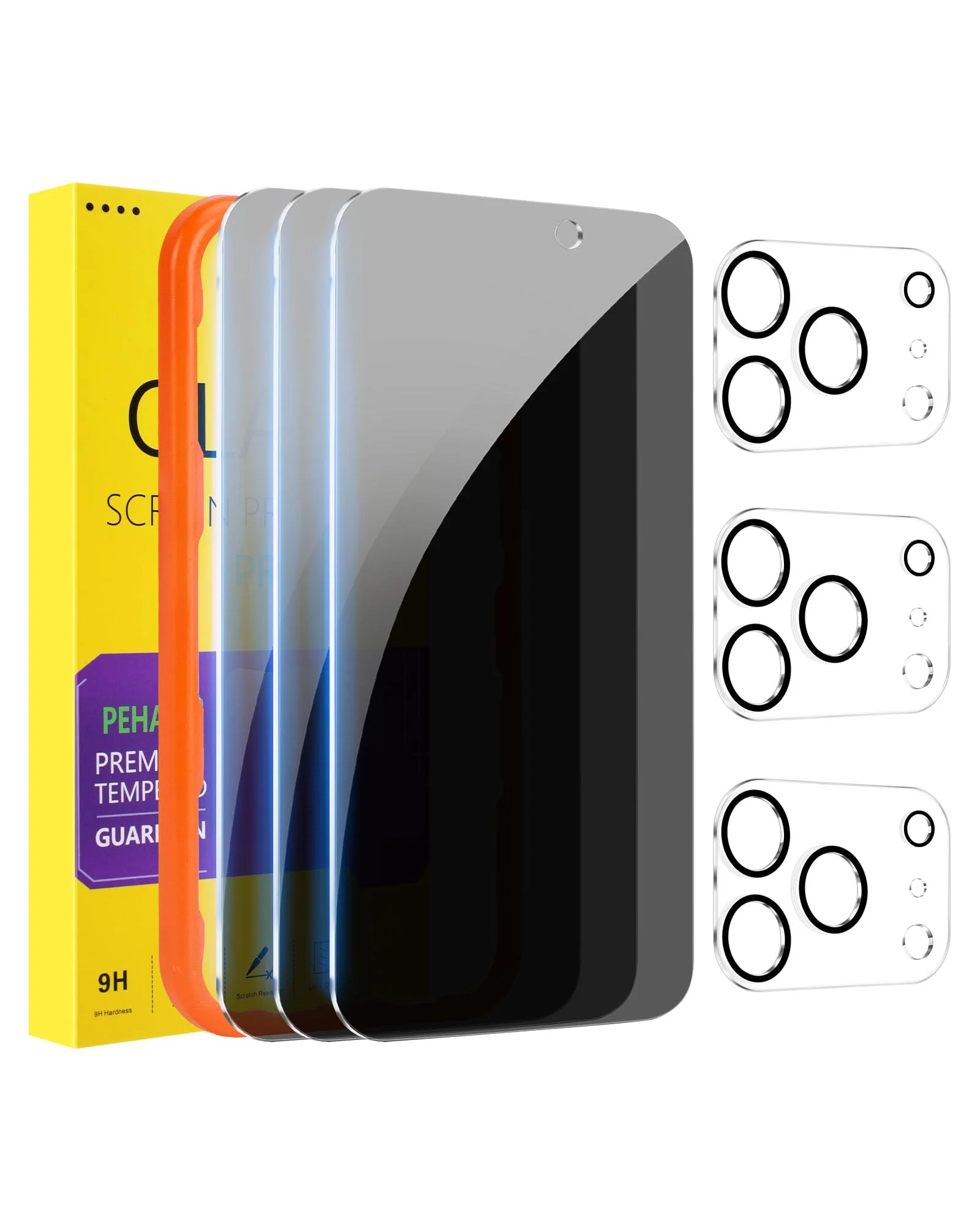 PEHAEL защитное стекло для iPhone 17 Pro Max с защитой камеры, 3+3 шт. — 1