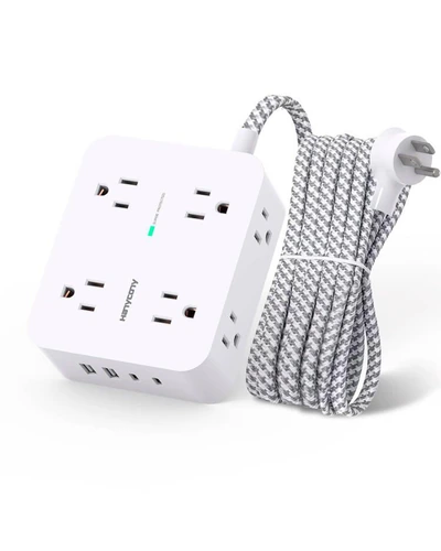 Сетевой фильтр HANYCONY 8 розеток 4 USB (2 USB-C) 5 футов