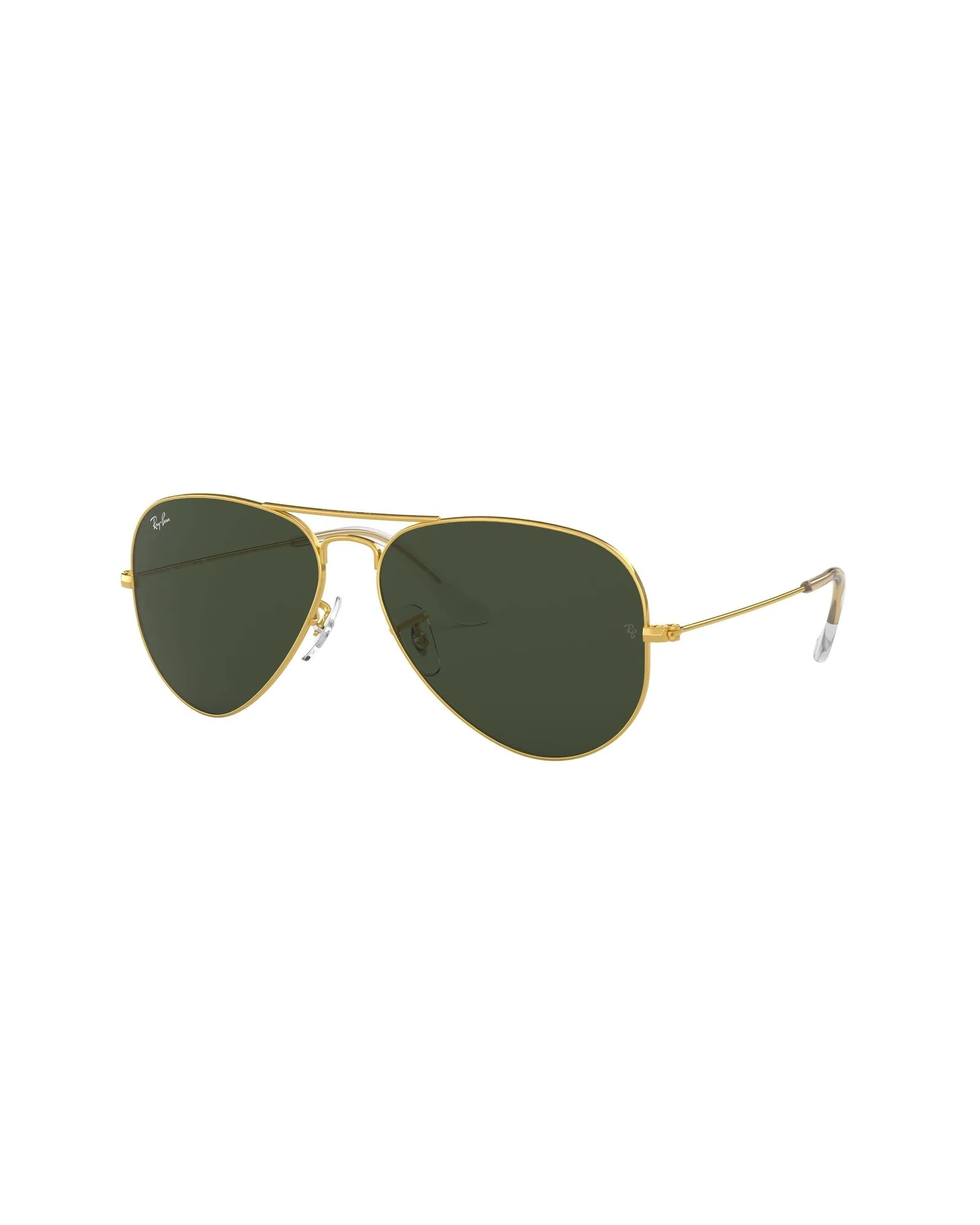 Ray-Ban RB3025 Aviator Золотая оправа с зелёными линзами G-15 — 2