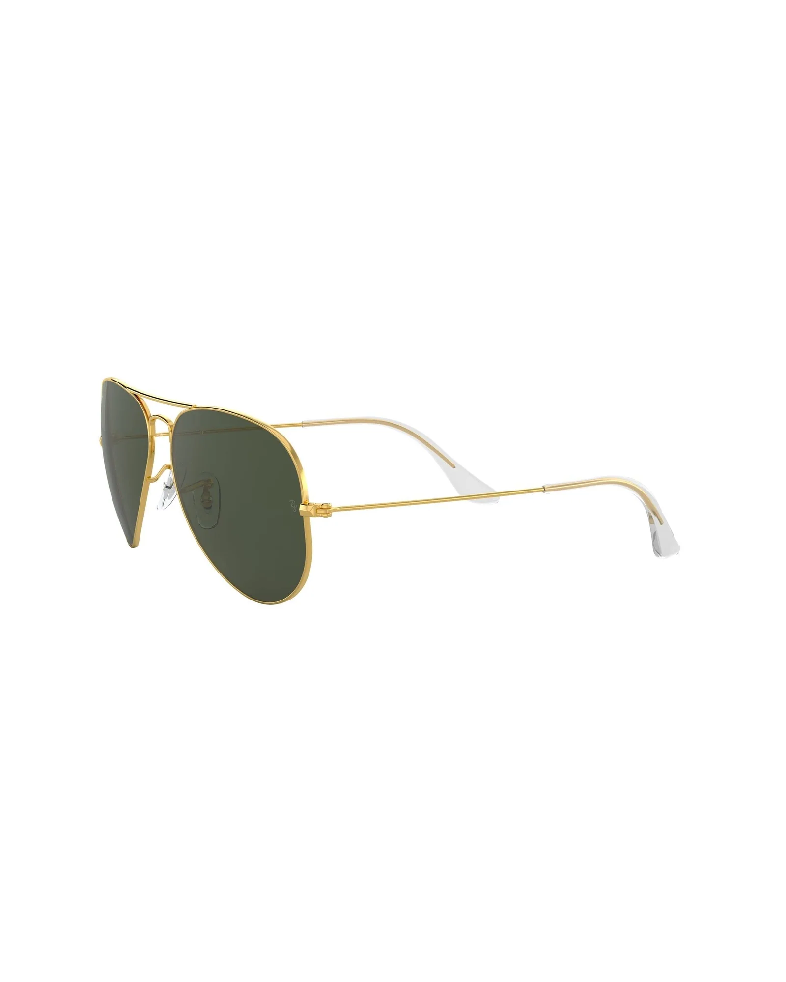 Ray-Ban RB3025 Aviator Золотая оправа с зелёными линзами G-15 — 3
