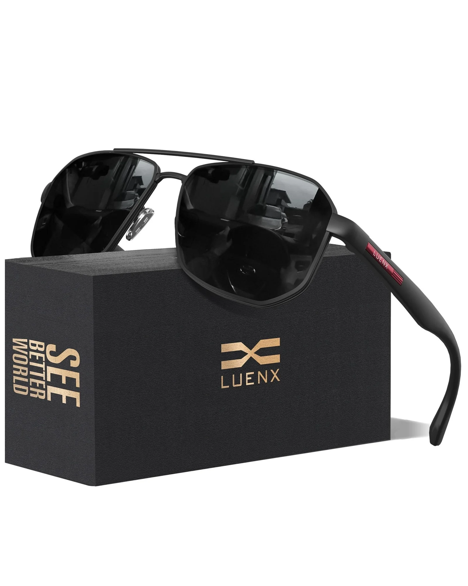 LUENX Aviator солнцезащитные очки поляризованные — 1