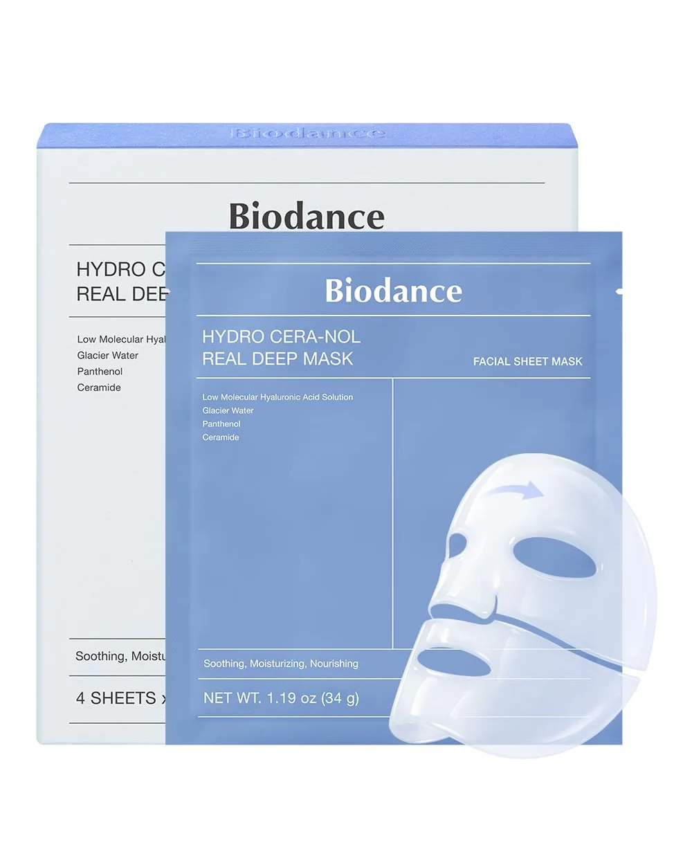 BIODANCE Hydro Real Deep Mask гидрогелевая маска для лица — мульти