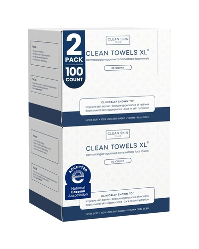 Clean Skin Club Clean Towels XL — одноразовые тканевые салфетки
