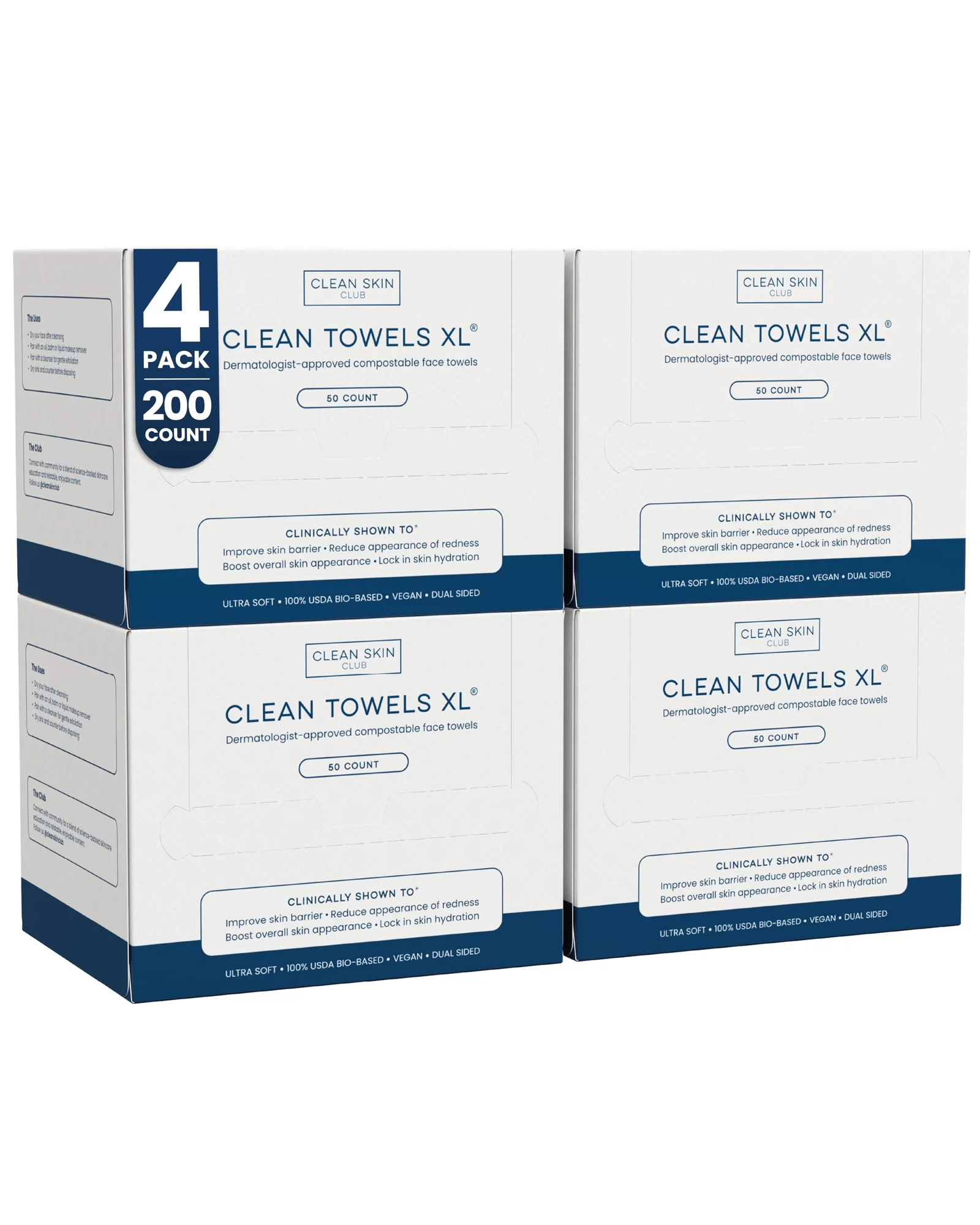 Clean Skin Club Clean Towels XL — одноразовые тканевые салфетки — 1