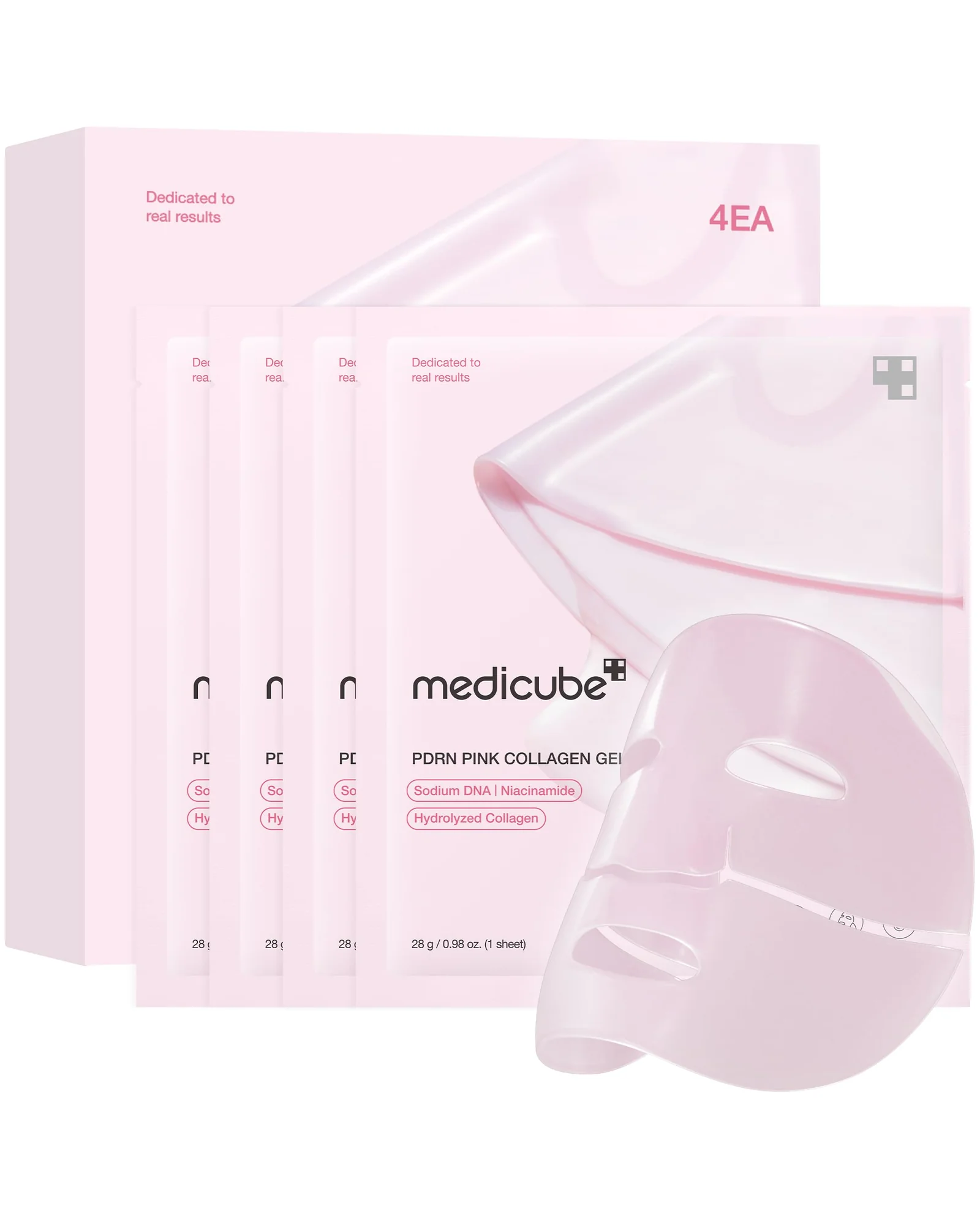 medicube Jelly Gel Mask маска-гель с коллагеном PDRN — розовый