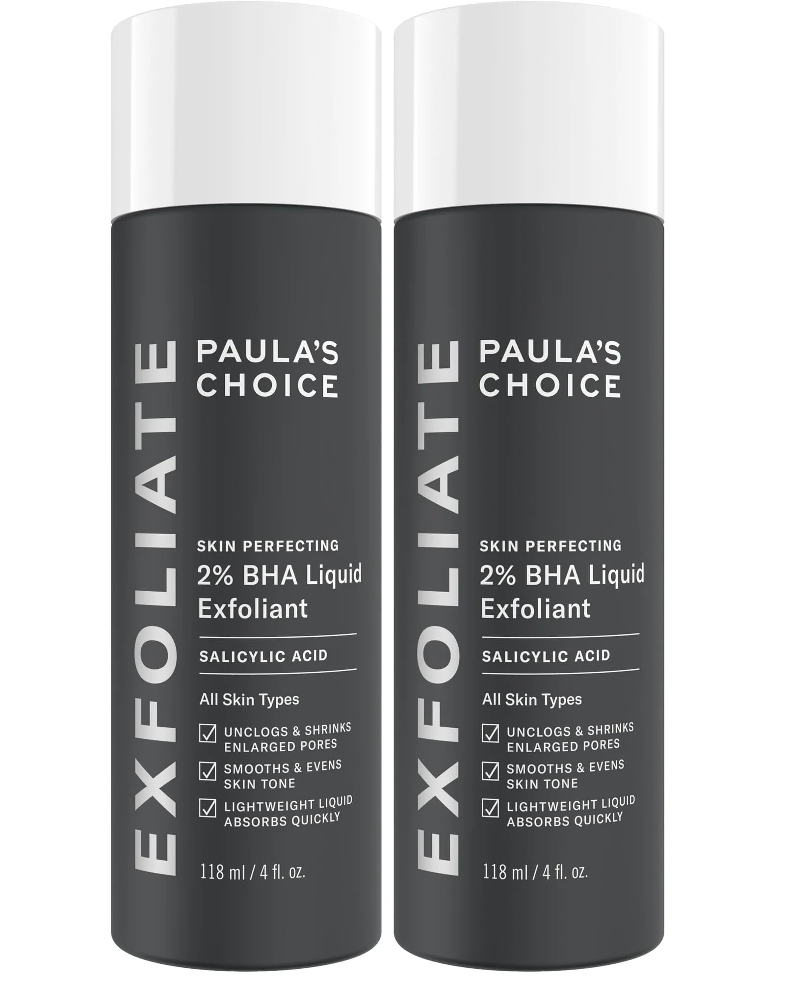 Paula's Choice 2% BHA — жидкий эксфолиант — черный