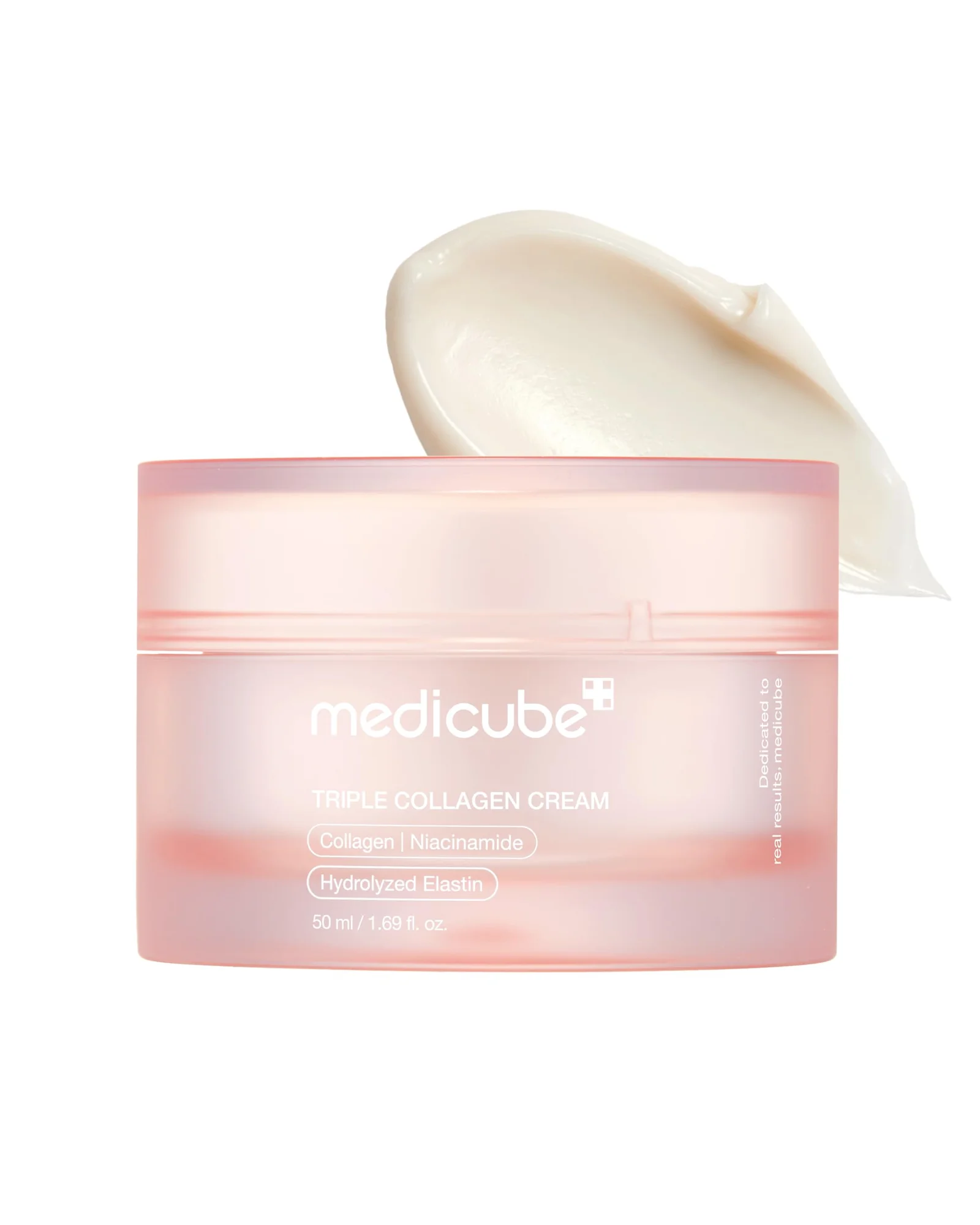 Medicube крем Triple Collagen увлажняющий K-beauty — розовый