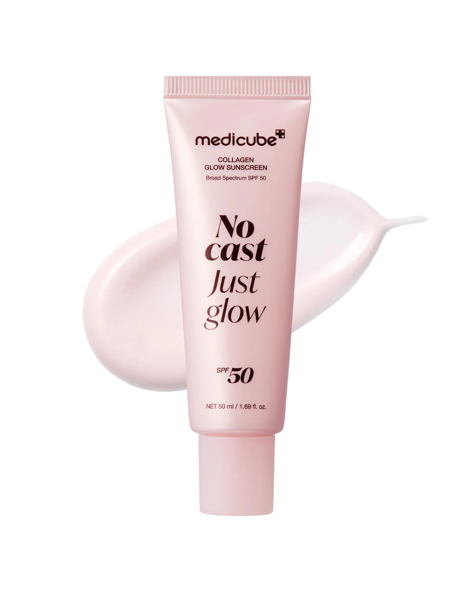 medicube No Cast Just Glow колларенный солнцезащитный крем SPF 50 — 1