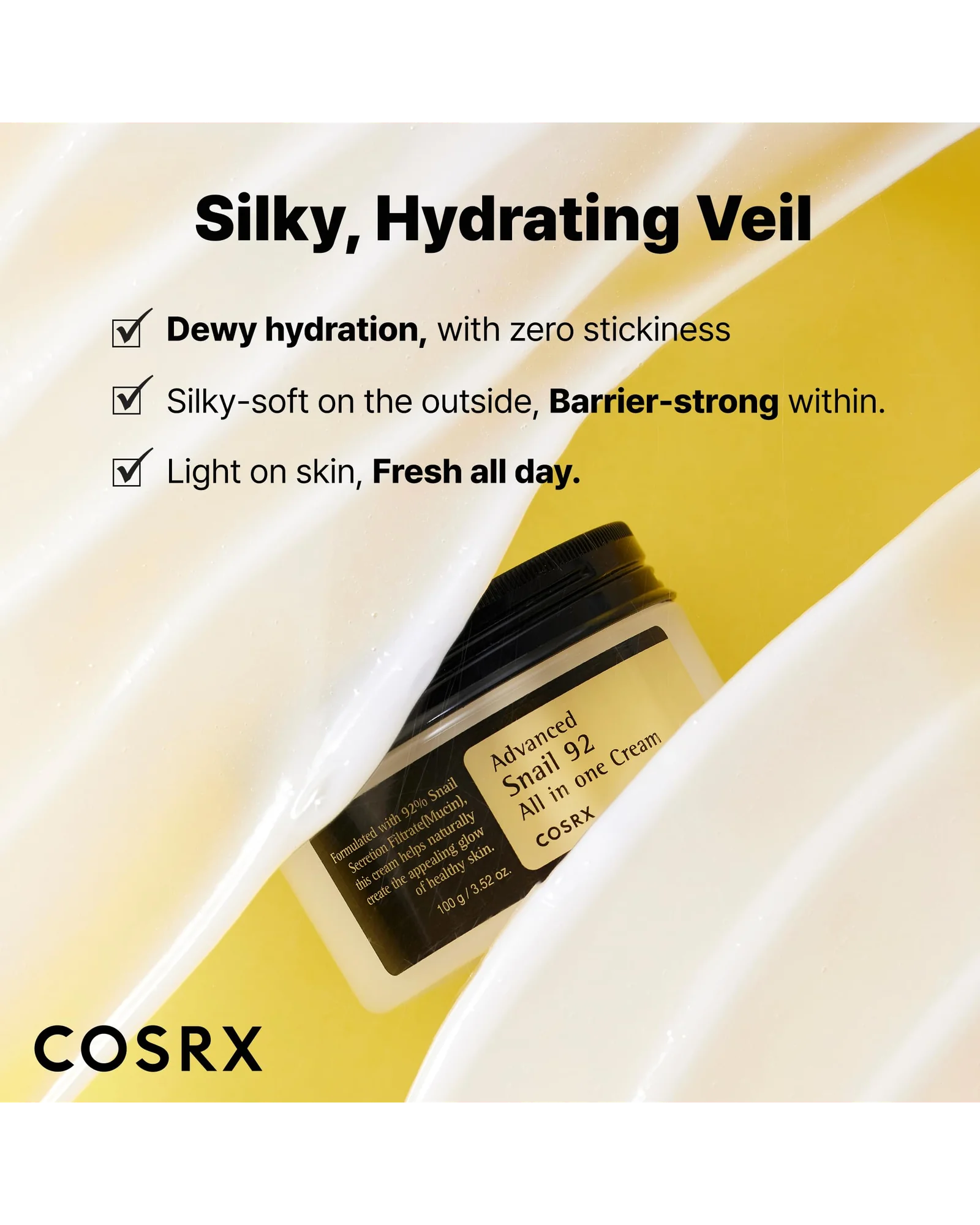 COSRX Snail Mucin 92% крем для лица 3.52 oz — 5