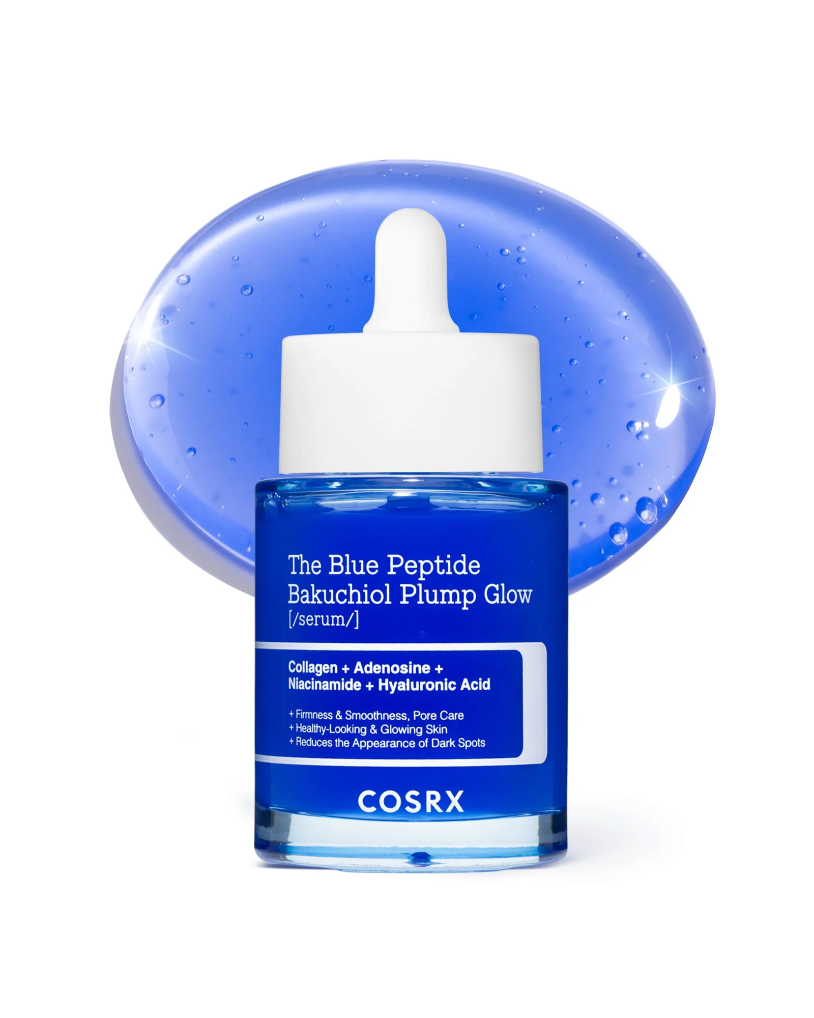 COSRX The Blue Peptide Bakuchiol Plump Glow Serum — синий