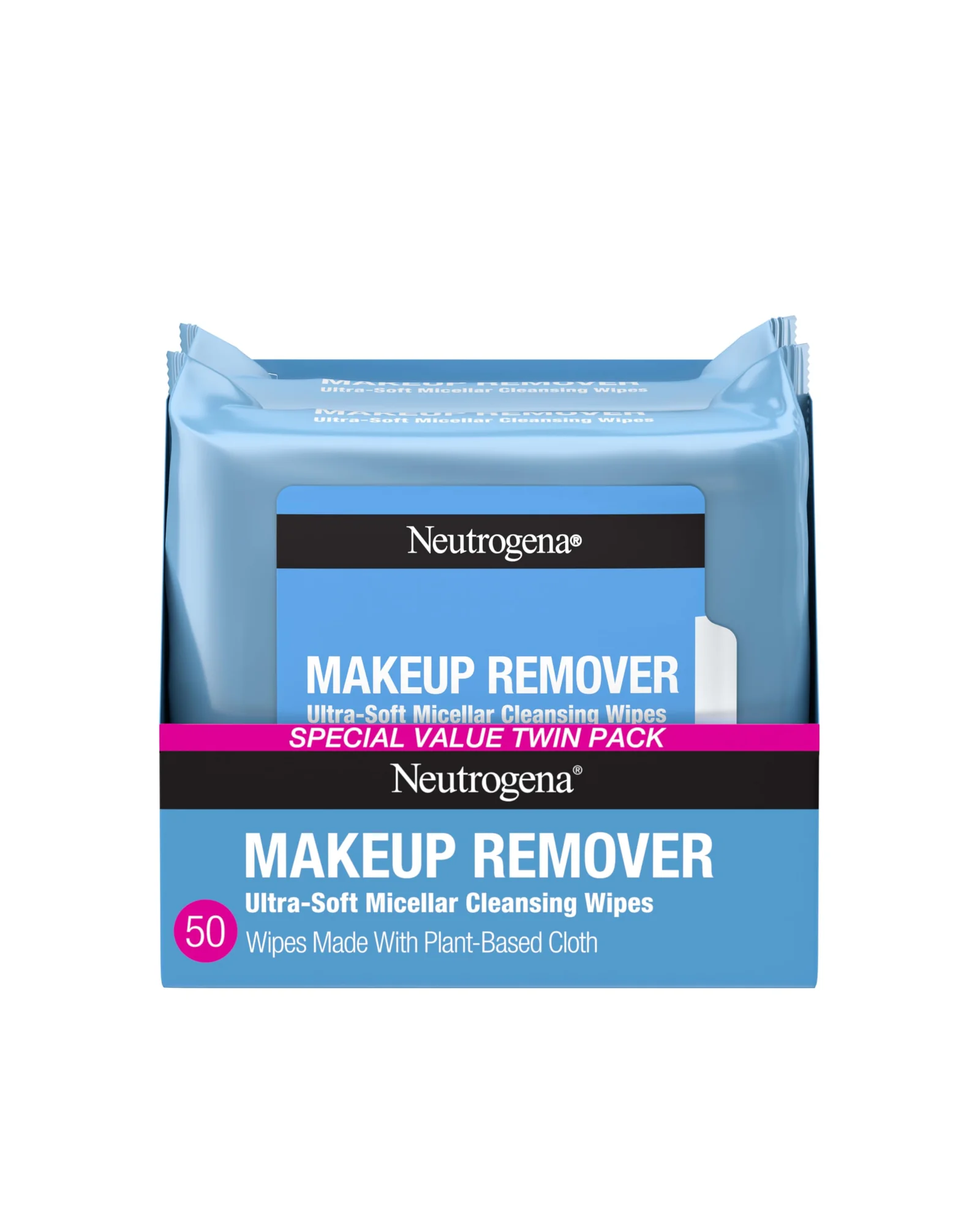 Neutrogena Makeup Remover Wipes Micellar салфетки 50 шт — синий
