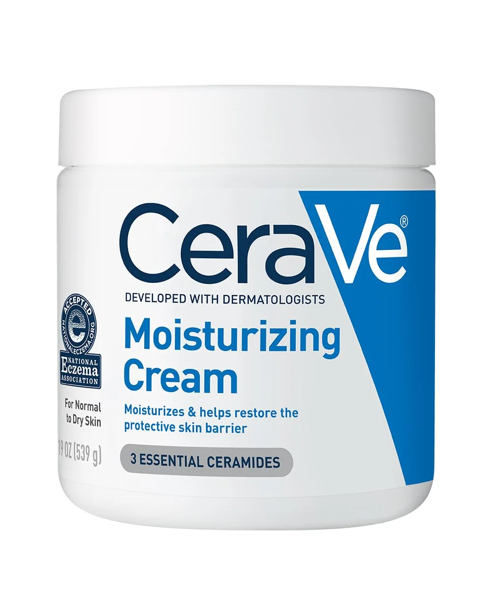 CeraVe Moisturizing Cream увлажняющий крем для лица 538мл — белый