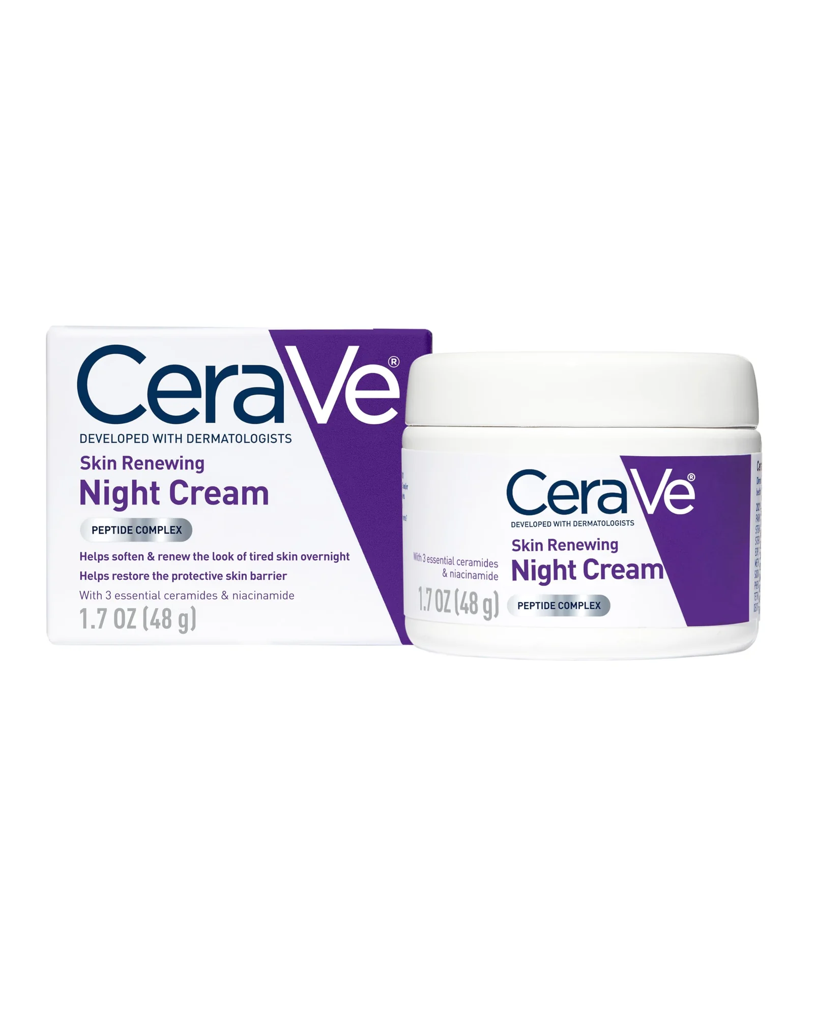 CeraVe Ночной крем Skin Renewing — белый