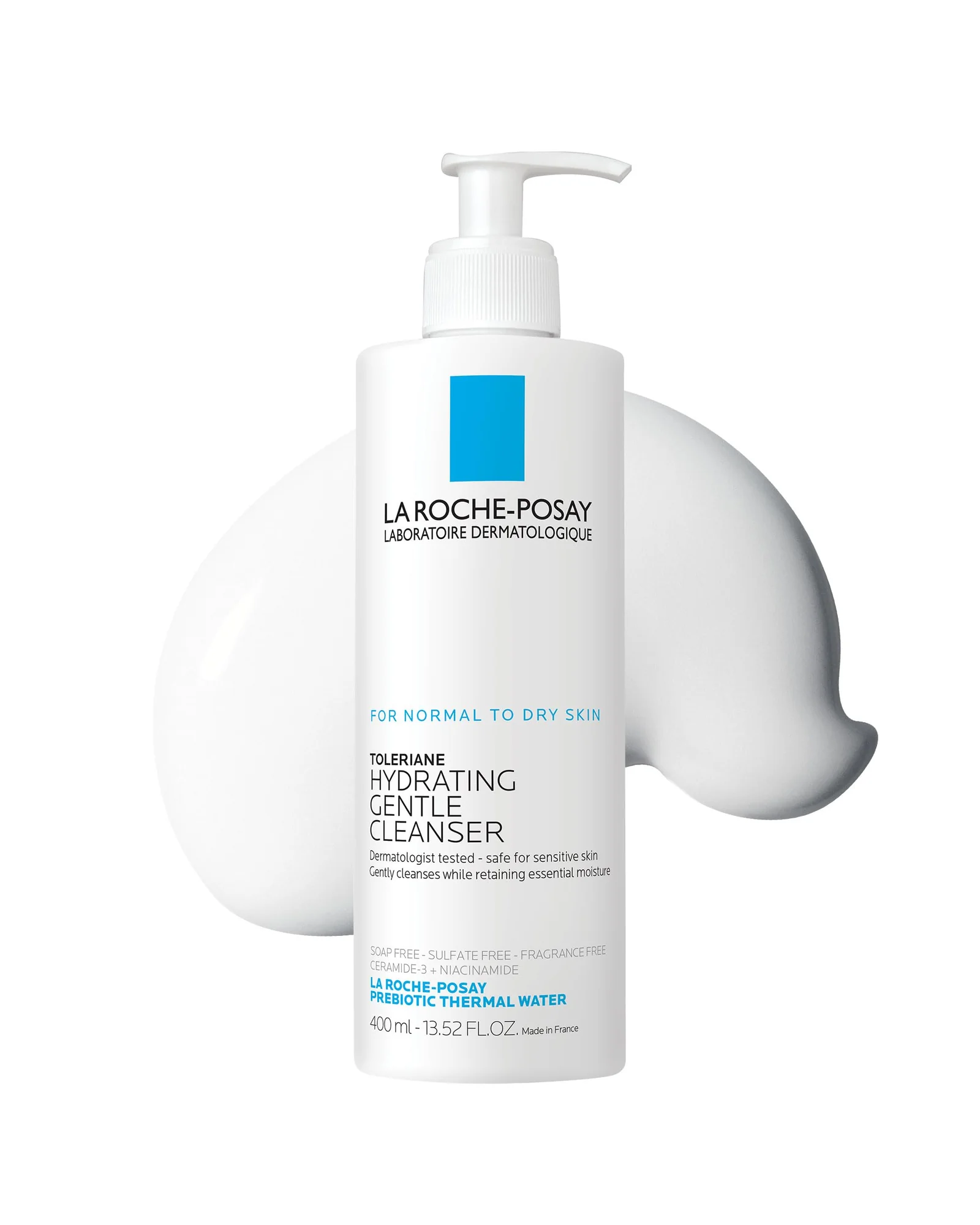 La Roche-Posay Toleriane увлажняющий очищающий гель для лица — белый