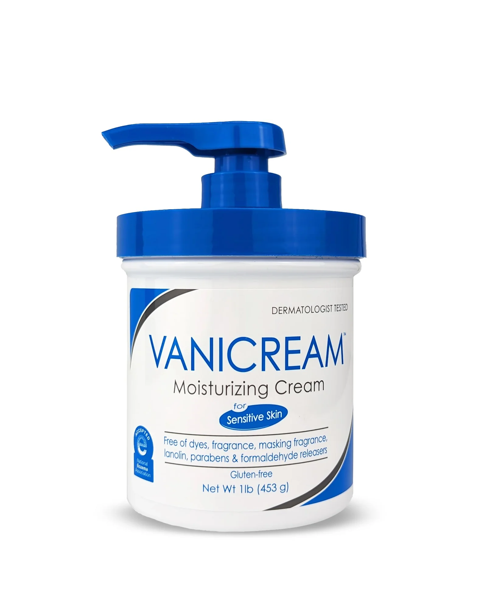 Vanicream крем увлажняющий для чувствительной кожи 453 г — белый
