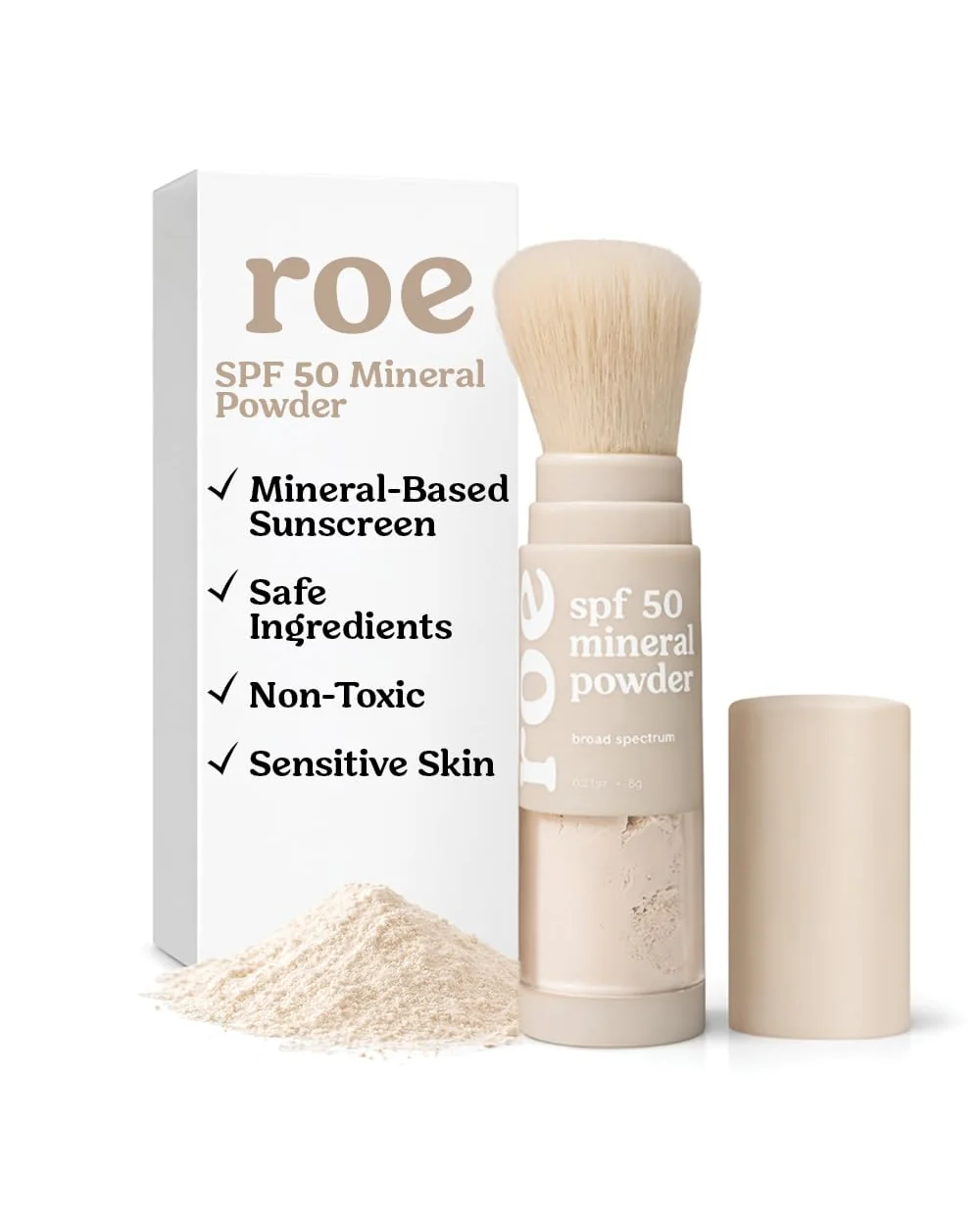 Roe Wellness SPF 50 Минеральный солнцезащитный порошок — 1