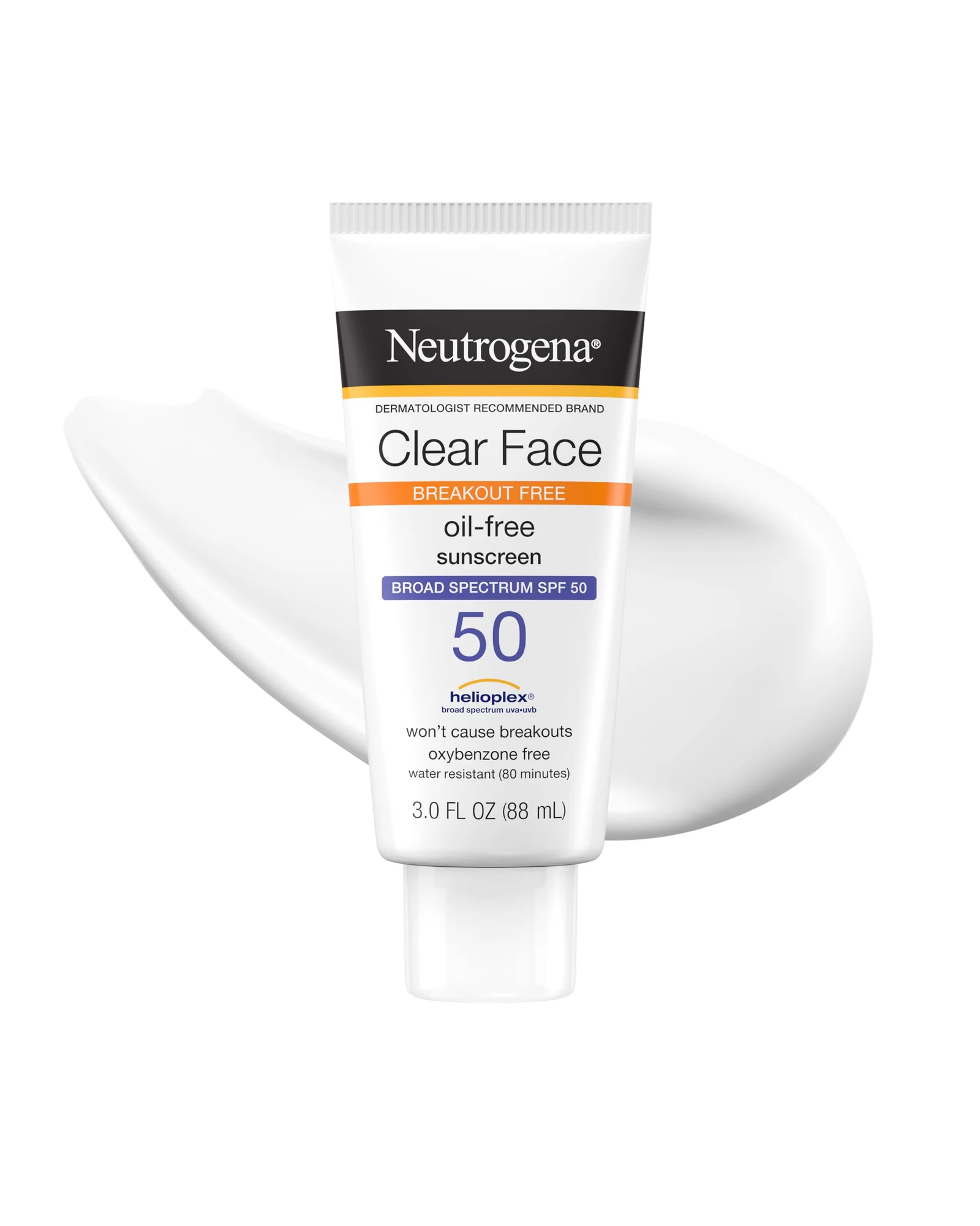 Neutrogena Clear Face Sunscreen SPF 50 — бежевый