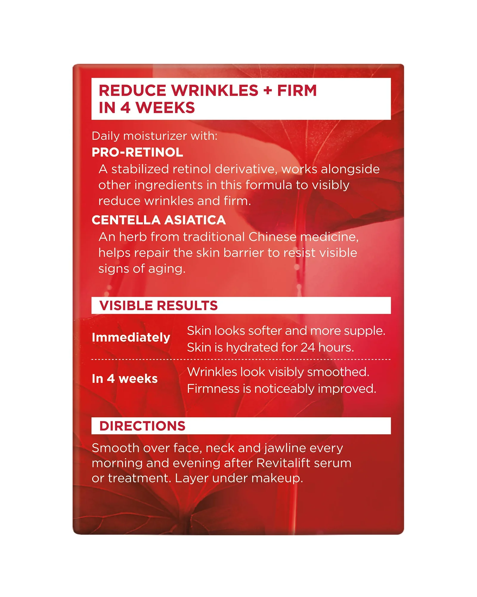 L'Oreal Paris Revitalift Anti-Wrinkle and Firming Face and Neck Moisturizer — 3