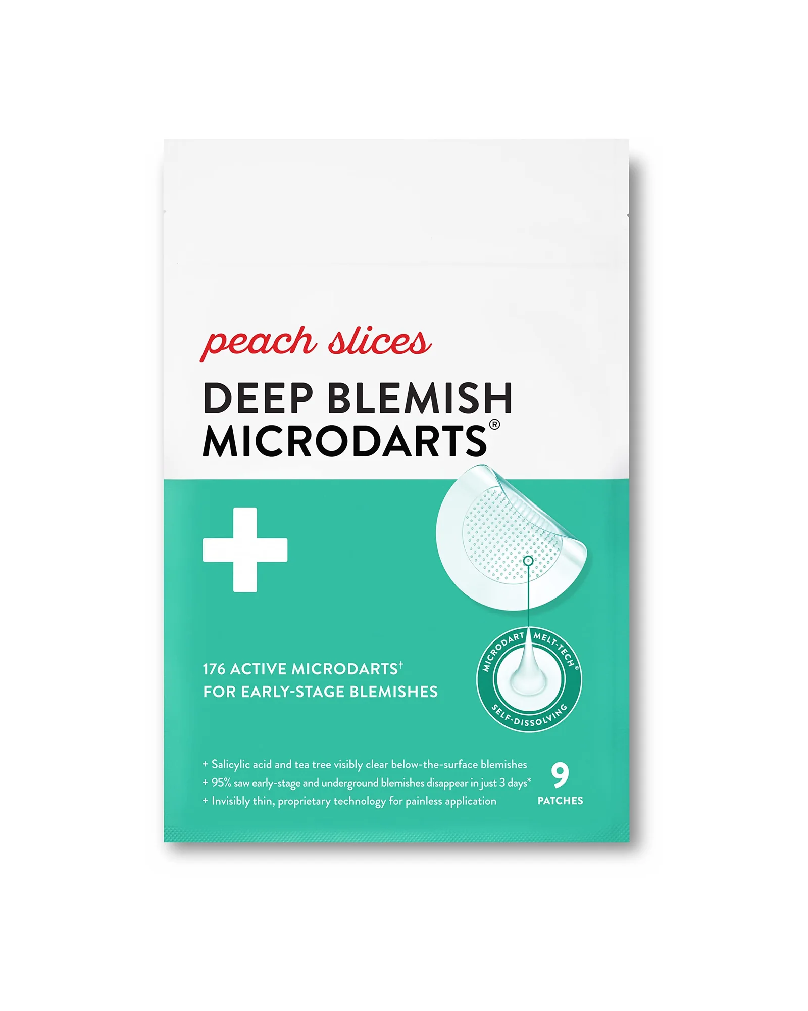 Peach Slices Deep Blemish Microdarts патчи от акне 9 шт — белый