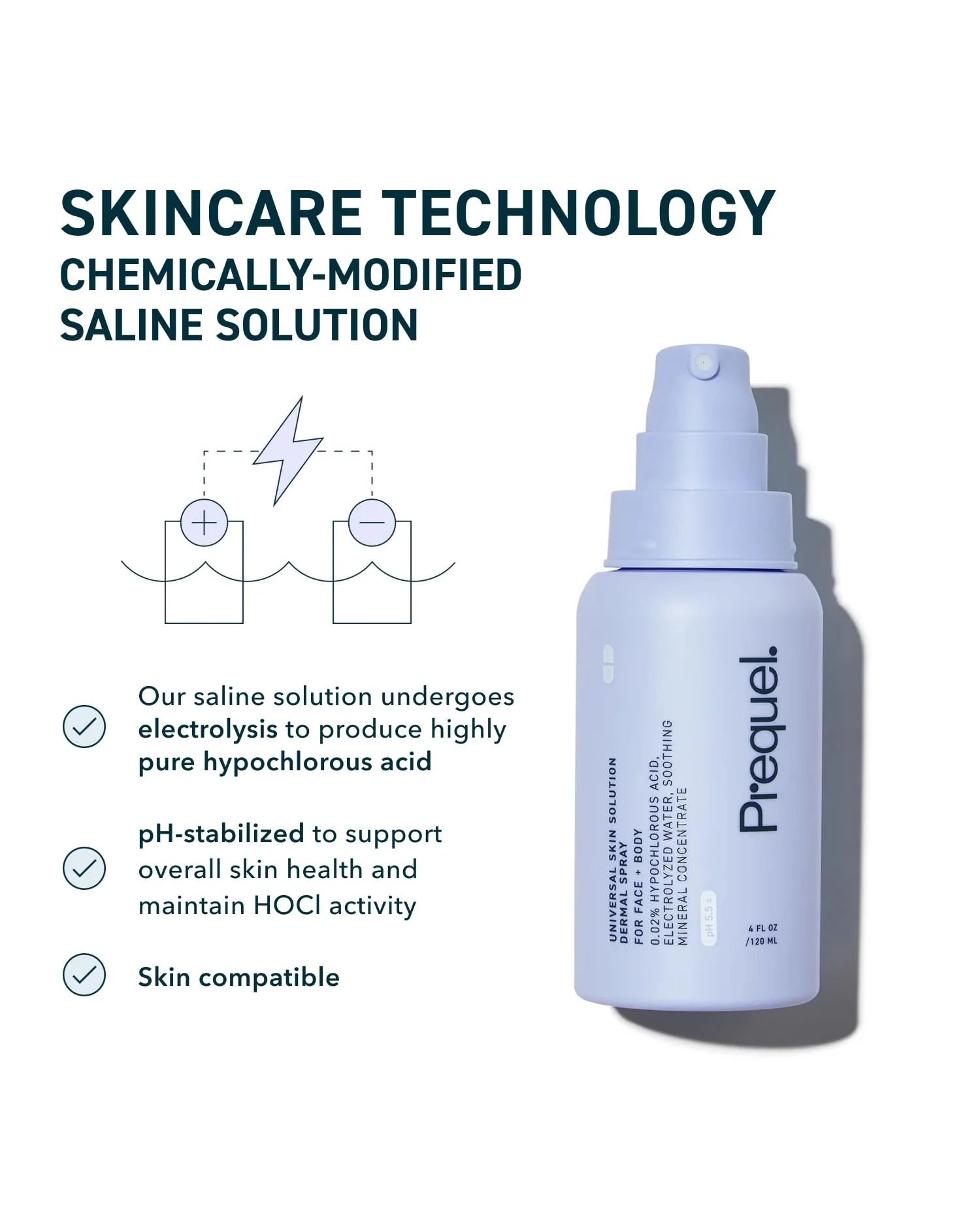 Prequel Skin Universal Skin Solution спрей очищающий с гипохлоритом — 5