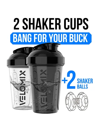 Шейкер VELOMIX 20 oz Чёрный с прозрачным