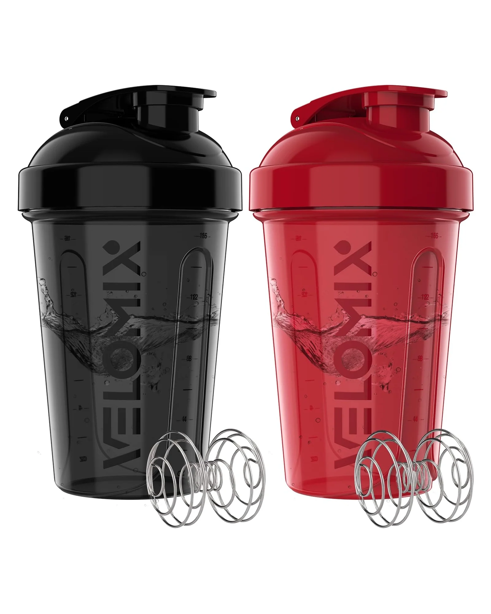 Шейкер VELOMIX 20 oz Чёрный с красным — 1