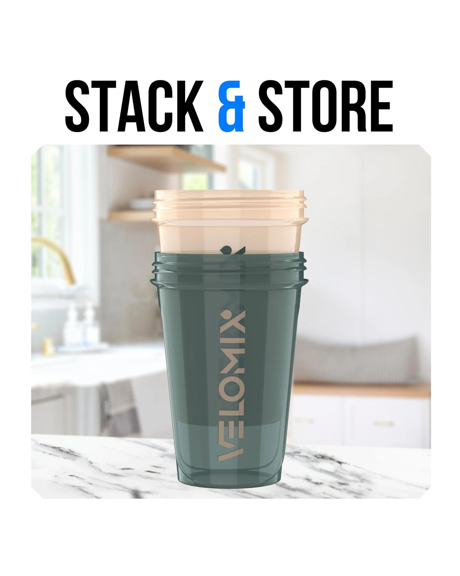 Шейкер VELOMIX 20 oz Aqua Set — 6