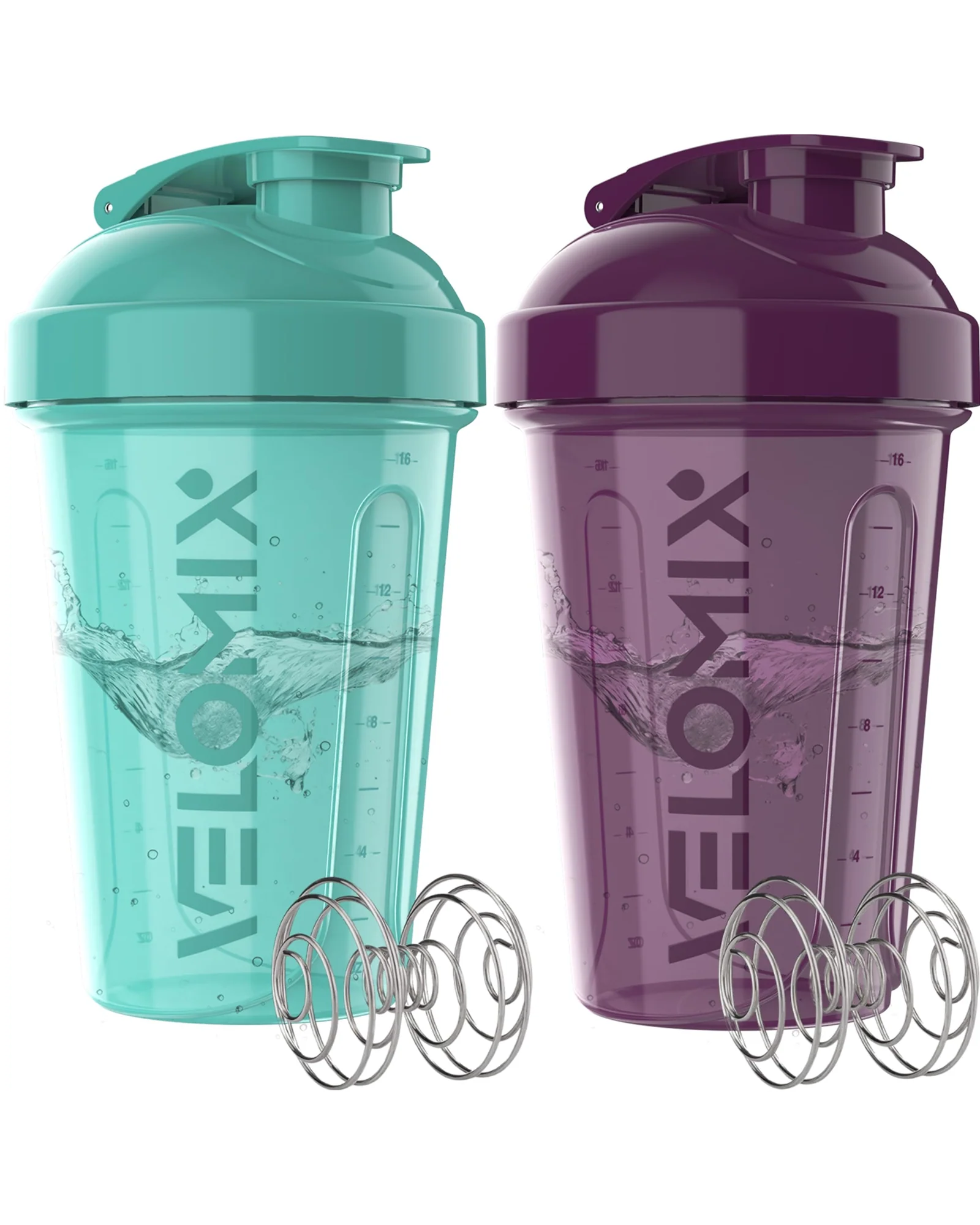 Шейкер VELOMIX 20 oz Синий с чёрным — 1