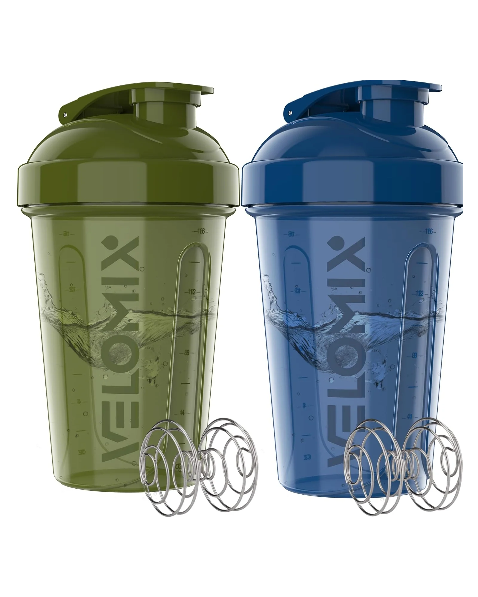 Шейкер VELOMIX 20 oz Зелёный с синим — 1