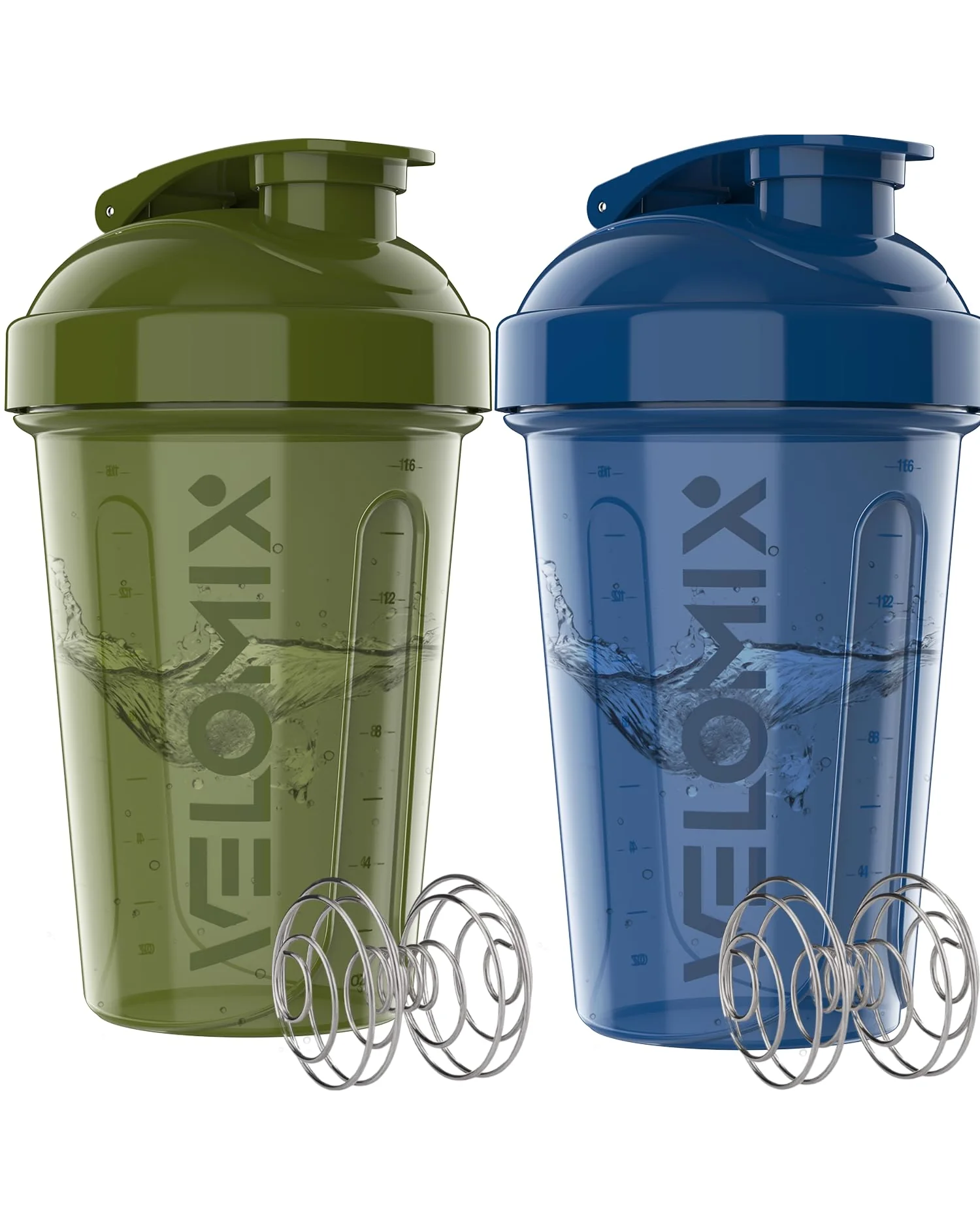 VELOMIX Шейкер спортивный 2 шт 600ml — зеленый