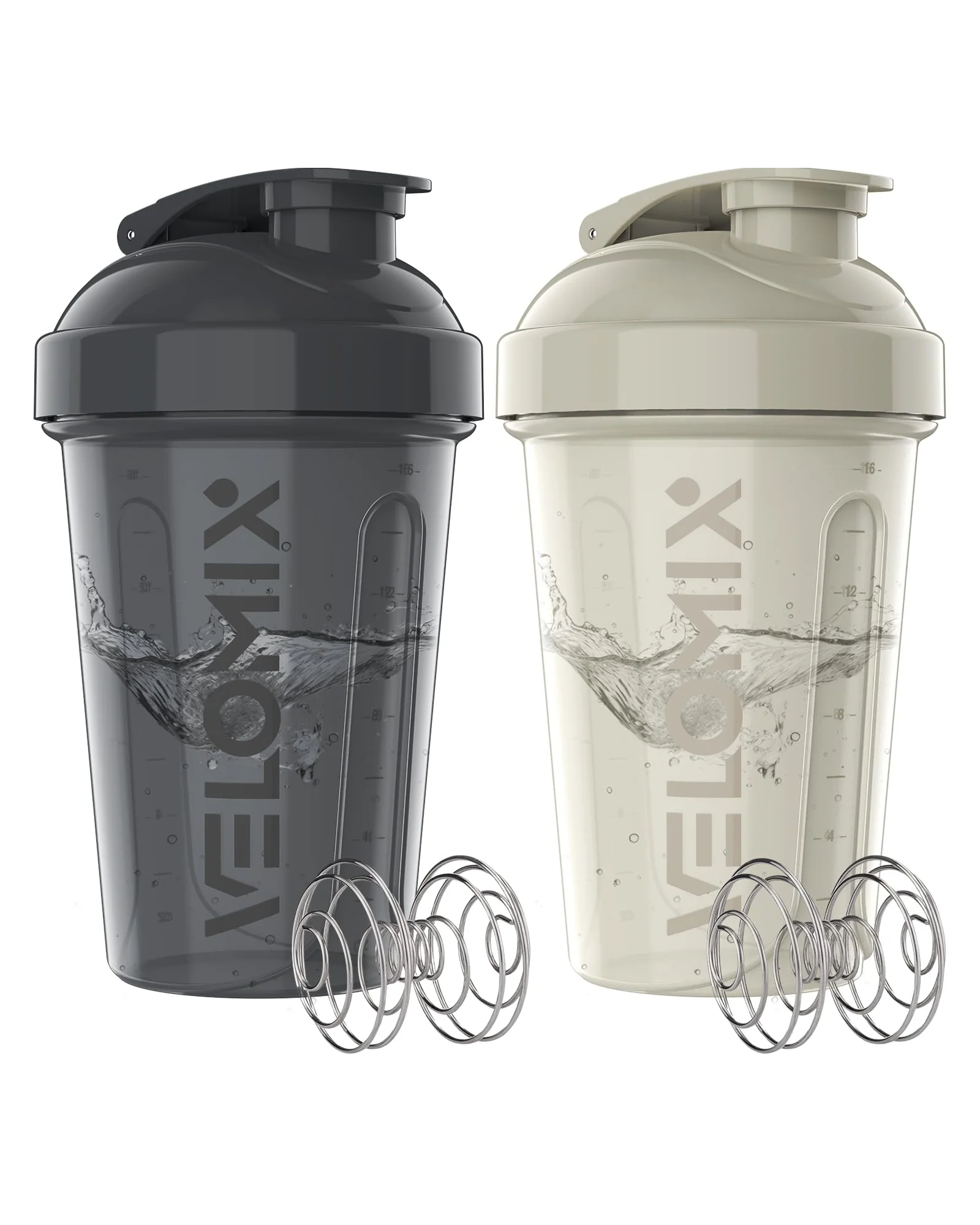 Шейкер VELOMIX 20 oz Серый с белым — 1