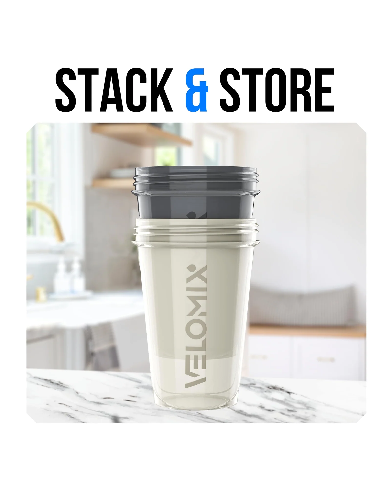 Шейкер VELOMIX 20 oz Серый с белым — 6