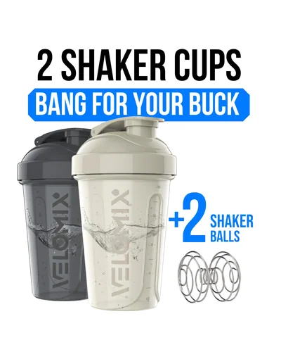 Шейкер VELOMIX 20 oz Серый с белым