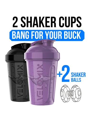 Шейкер VELOMIX 20 oz Фиолетовый с чёрным