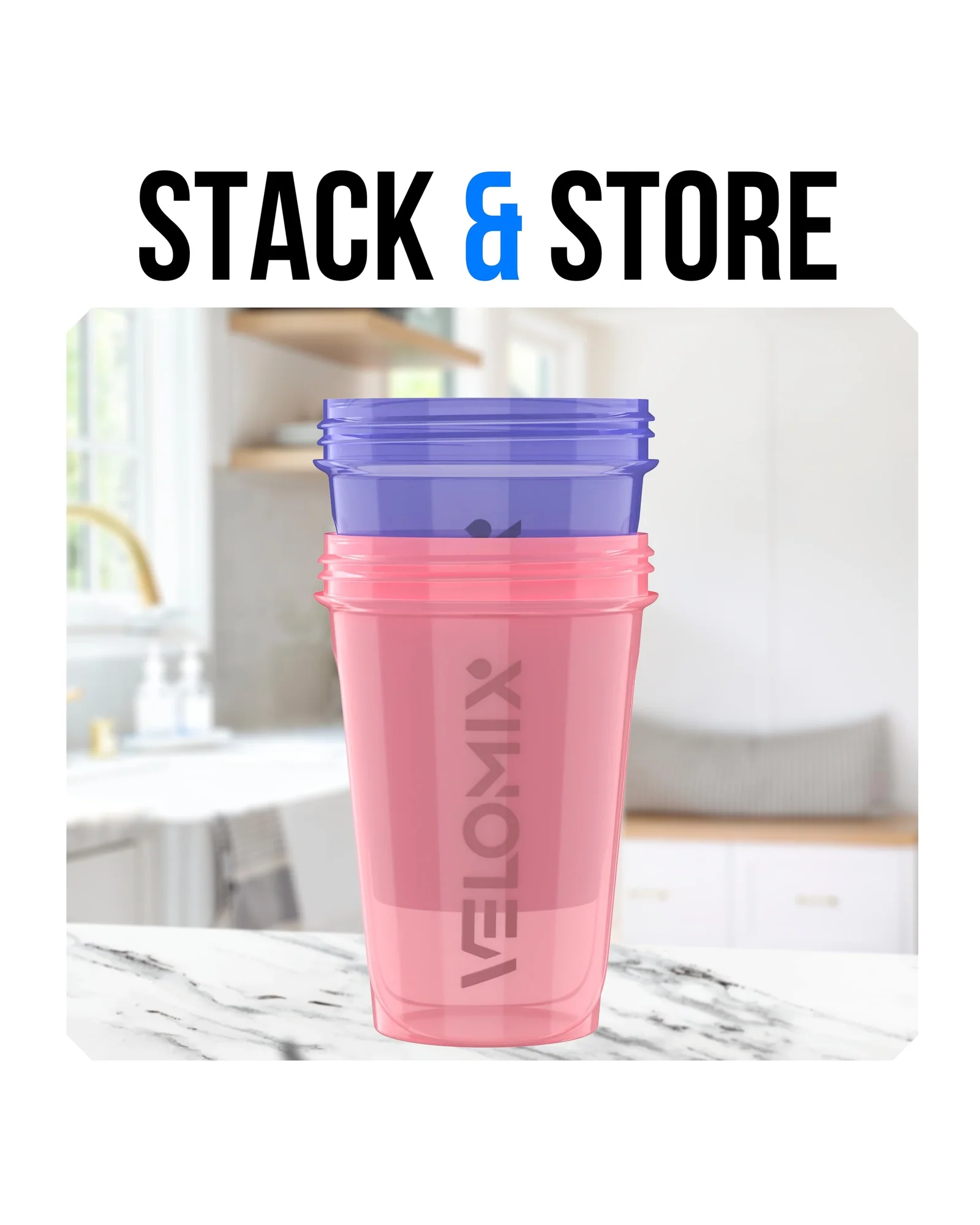 Шейкер VELOMIX 20 oz Lavender Glow — 5