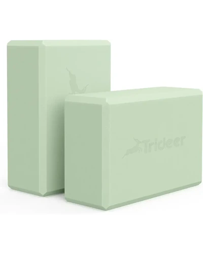 Yoga Blocks Trideer блоки для йоги (2 шт, мятно-зеленые)